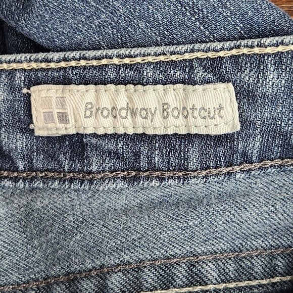 Salt Works Jeans Womens 31 Blue Broadway Bootcut Stretch Low Rise 90s Retro - Picture 10 of 12